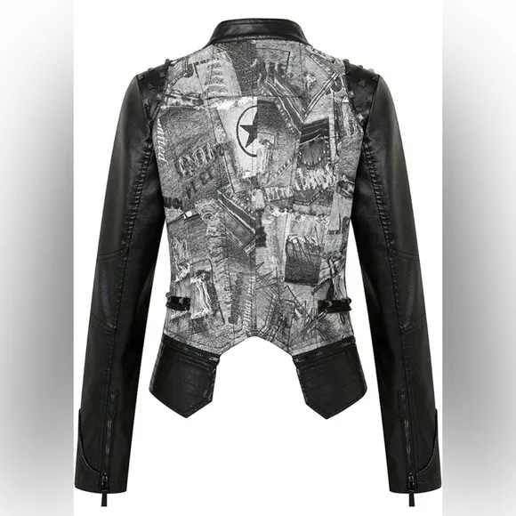 Motor cycle crop detachable jacket. NWT.