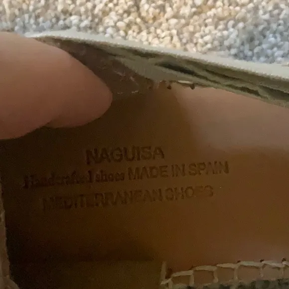 Naguisa Soc Espadrilles Beige and Leather EU 37