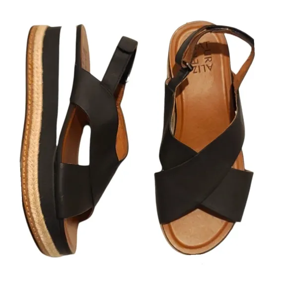 NATURALIZER Baya Crossband Espadrille Slingback Sandals Size 8 NWOT
