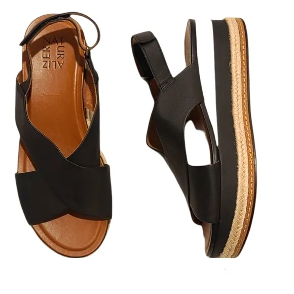 NATURALIZER Baya Crossband Espadrille Slingback Sandals Size 8 NWOT