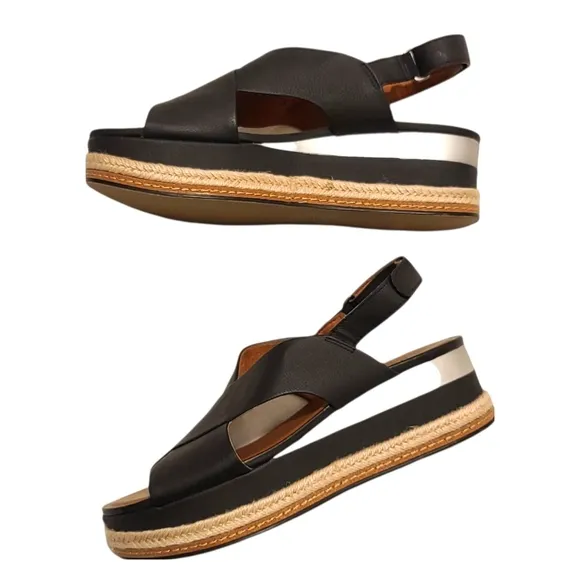 NATURALIZER Baya Crossband Espadrille Slingback Sandals Size 8 NWOT