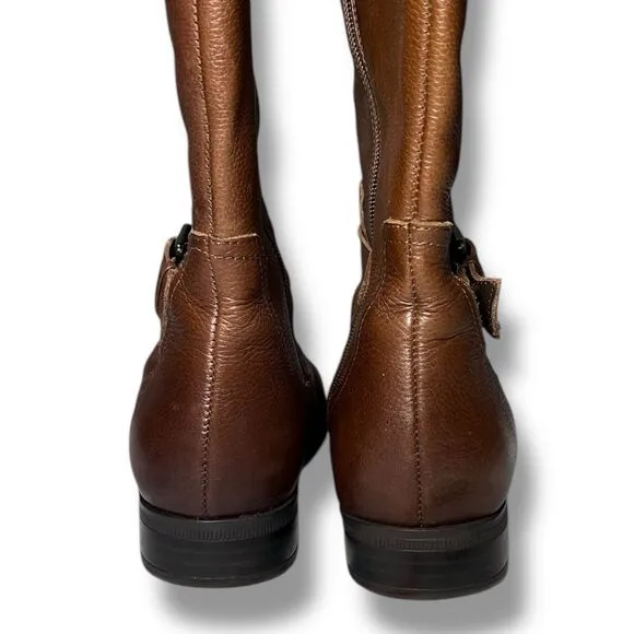 Naturalizer Brown Leather Wide Calf Knee High Boots Jessie Women’s Size 8.5W