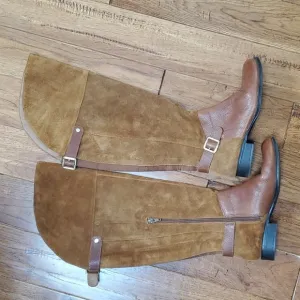 Naturalizer July wide calf over the knee camel suede boots