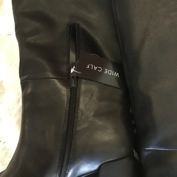 Naturalizer leather wide calf boots size 12 new
