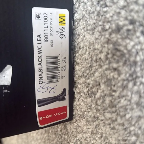 Naturalizer Ona Black Boots- 9.5 NWT