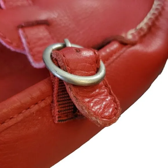 Naturalizer Red Leather Maryjane Loafers, Woman's Leather Flats