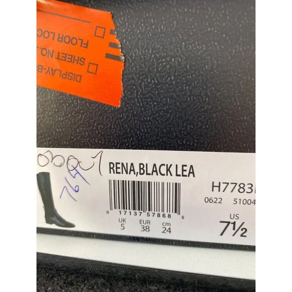 Naturalizer Rena Women's Black Wide Calf Riding Knee High Boots Size 7.5 NIB