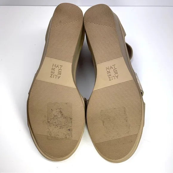 Naturalizer Sandals Women’s Size 9 Nude Gold Theron Birchwood Ankle Strap