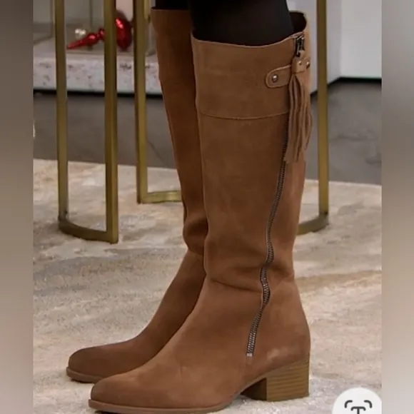 Naturalizer Suede Riding Boot, Style - Kailyn, Medium Width, Wide Calf, …