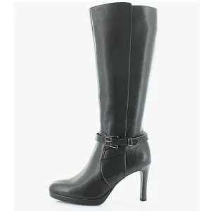Naturalizer Taelynn Wide Calf Knee High Black Boots Leather Sz 10 Wide Calf NWOB