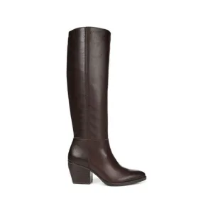 NATURALIZER Womens Brown Wide Calf Pointed Toe Stacked Heel Heeled Boots 5 M WC