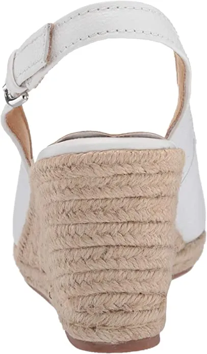 Naturalizer Womens Pearl Espadrilles Pump, White Tumbled ,6 medium US