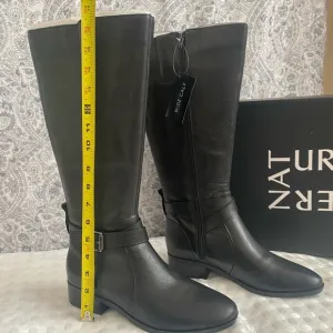 Naturalizer Women's Wide Calf Rena, Black WC Boots  Size 8.5 M