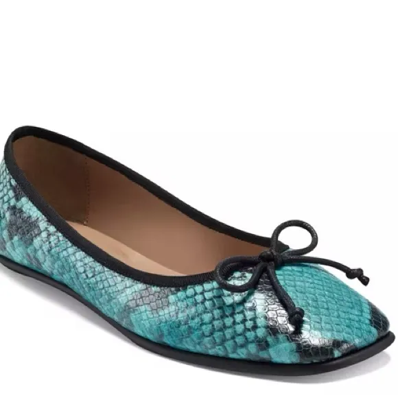 NEW Aerosoles -Catalina Blue Snake Print Ballet Flats