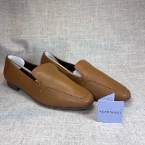 NEW Aerosoles Paynes brown leather slip on loafers shoes size 11M casual office