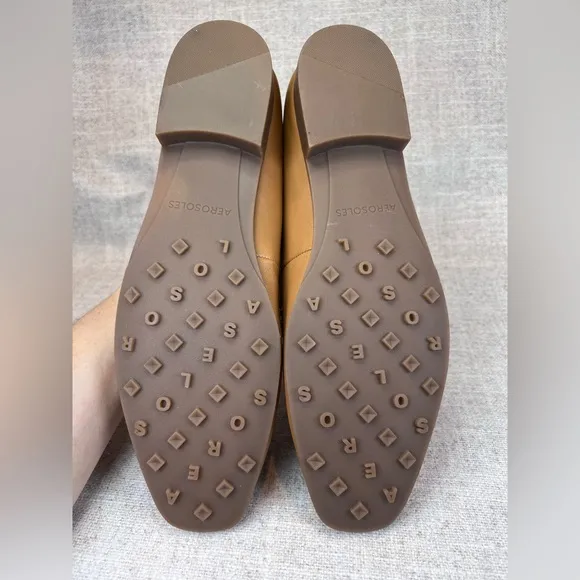 NEW Aerosoles Paynes brown leather slip on loafers shoes size 11M casual office