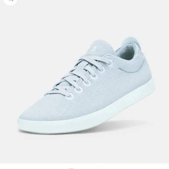 New Allbirds Limited Ed Wool Piper Sneakers 90s Retro Clarity Light Blue