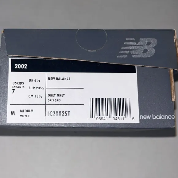 New Balance 2002r Toddler Gray Sneakers