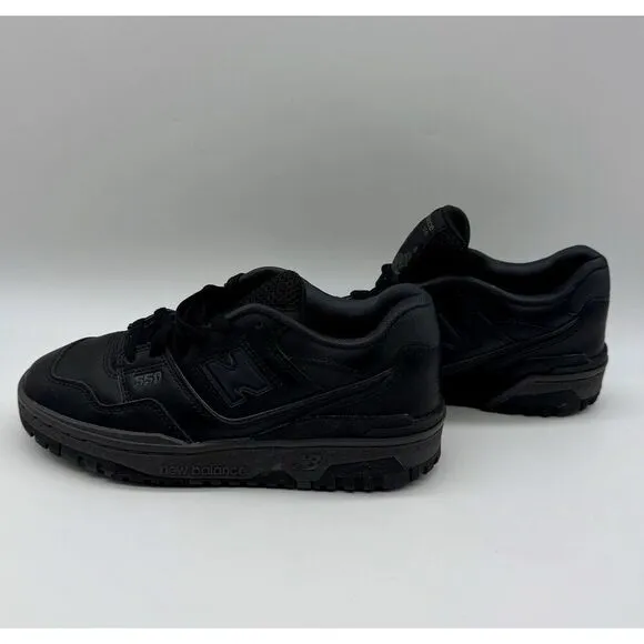 New Balance 550 Boy’s Size 6 Low Top Sneakers Black GSB550BB New