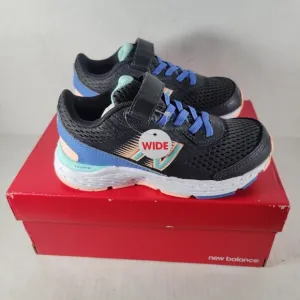 New Balance Kids 680 VC Everyday Black/Blue/Peach Sneakers Size 11 Wide
