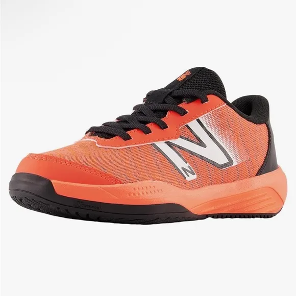 New Balance Kids'  996 v5 Orange and Black Sneakers