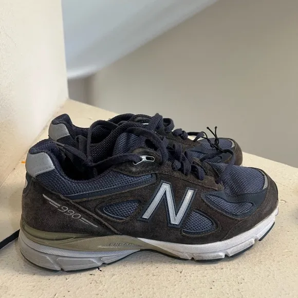 New Balance Men's 990v4 Made In USA Shoes M990NV4 Navy Size‎ 7