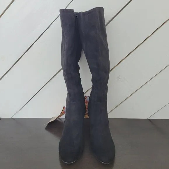 NEW Bella Vita Wide Calf  Womens 8M Troy iiplus Faux Suede Knee-High Boots 4CT
