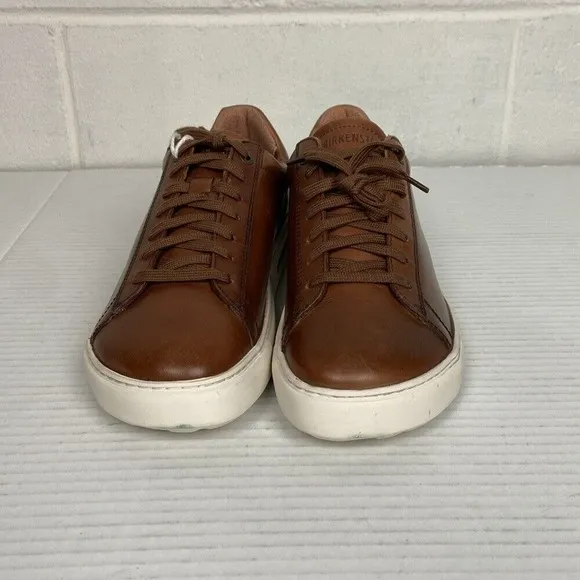 NEW Birkenstock Bend Low Natural Leather Sneaker EU38 Cognac Narrow Fit 1026206