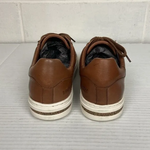 NEW Birkenstock Bend Low Natural Leather Sneaker EU38 Cognac Narrow Fit 1026206