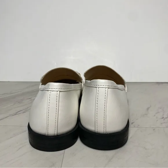 New! BP Blaire Faux Leather White Loafer 11M