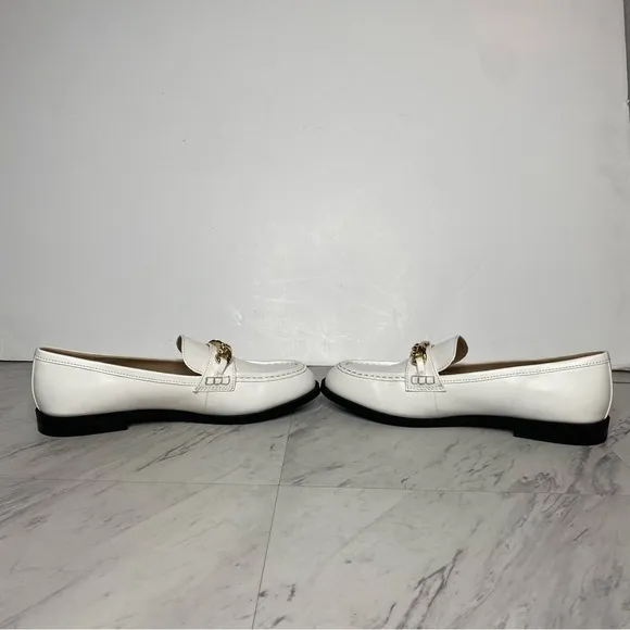 New! BP Blaire Faux Leather White Loafer 11M