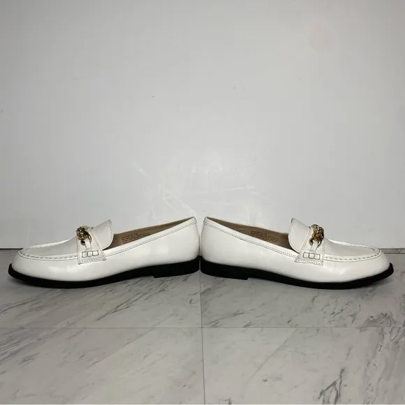 New! BP Blaire Faux Leather White Loafer 11M
