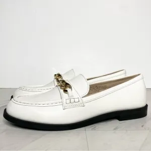 New! BP Blaire Faux Leather White Loafer 11M