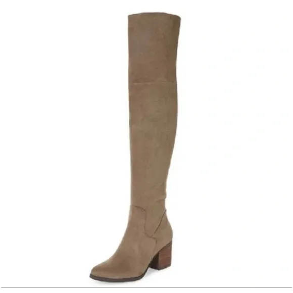 NEW BP Luke Over-the-Knee Boots - Size 7.5M TAUPE SUEDE