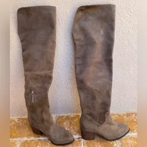 NEW BP Luke Over-the-Knee Boots - Size 7.5M TAUPE SUEDE