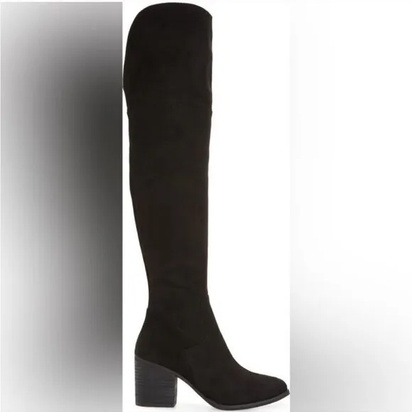 New BP Over The Knee Black Suede western coastal cowgirl Boots 5