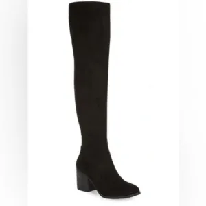 New BP Over The Knee Black Suede western coastal cowgirl Boots 5