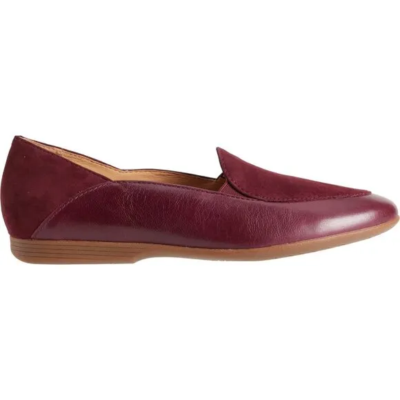 new Dansko Wine Glazed Leather Lace Women's Loafers 253