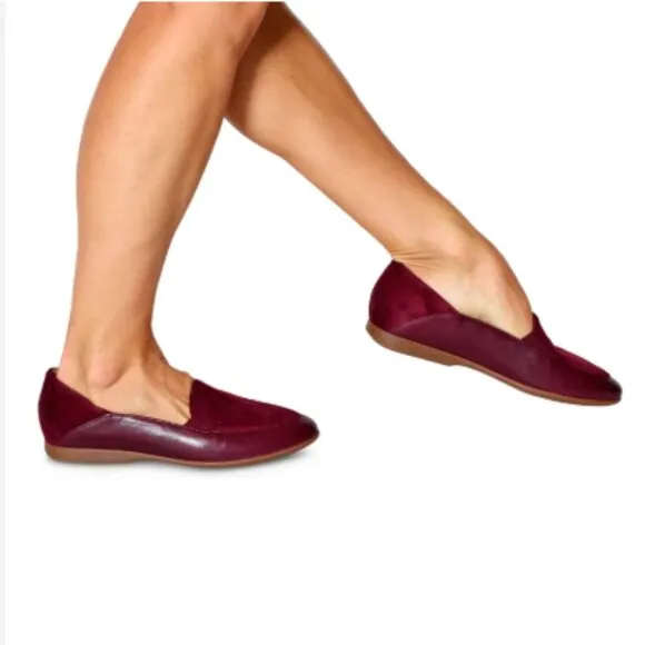 new Dansko Wine Glazed Leather Lace Women's Loafers 253