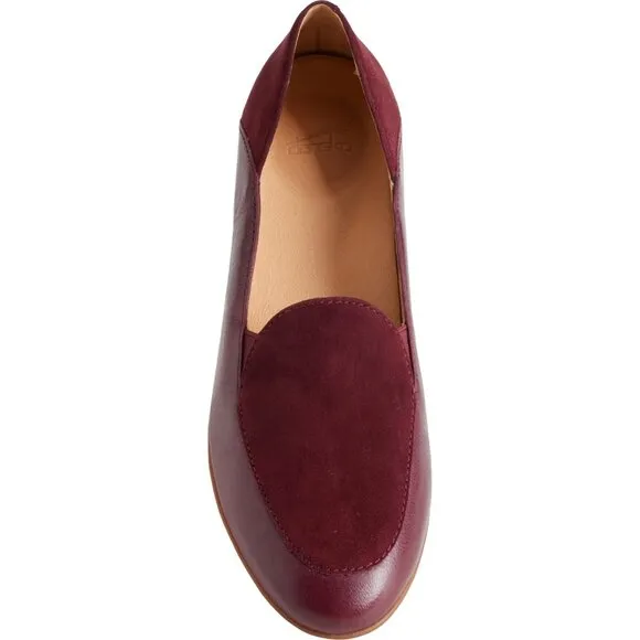new Dansko Wine Glazed Leather Lace Women's Loafers 253