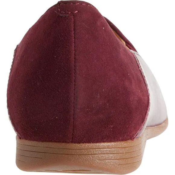 new Dansko Wine Glazed Leather Lace Women's Loafers 253