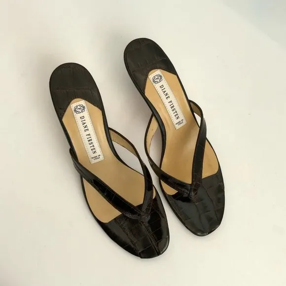 New Diane Firsten Sandals All Leather Thong 8.5M