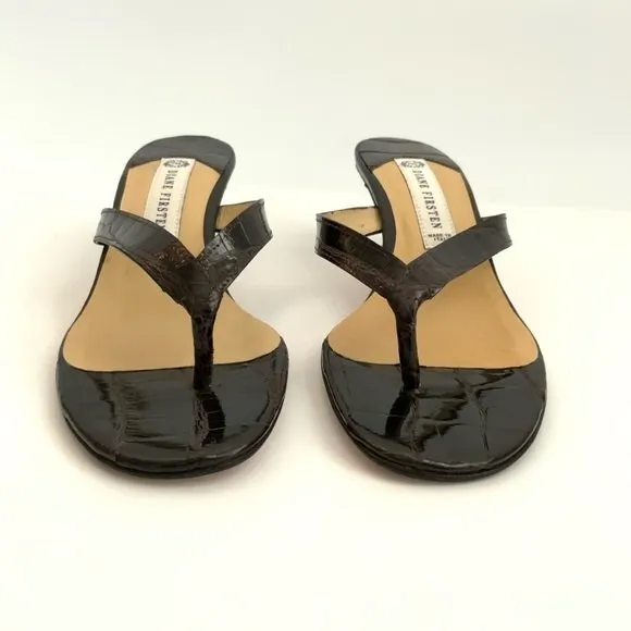 New Diane Firsten Sandals All Leather Thong 8.5M