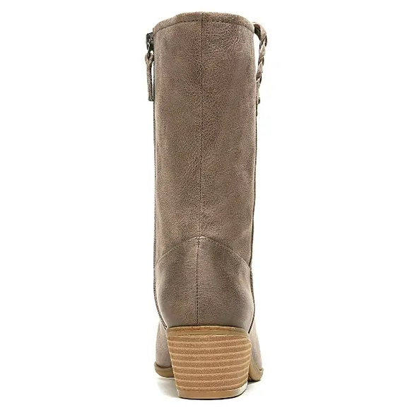 New Dr. Scholl's Layla Wide Calf Western Style Mid-Calf Length Booties Size 6