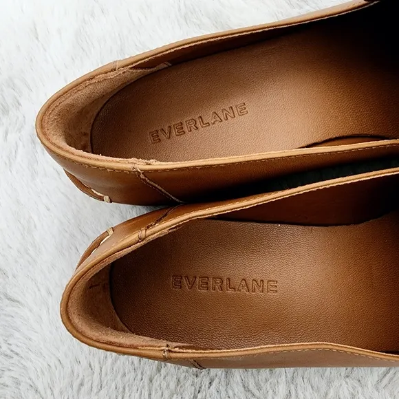 NEW Everlane The Modern Loafer Tan Leather Loafers In Camel