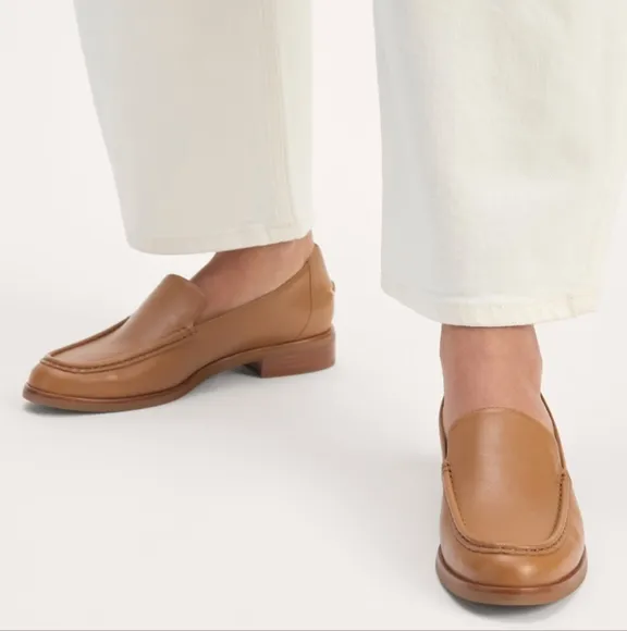 NEW Everlane The Modern Loafer Tan Leather Loafers In Camel