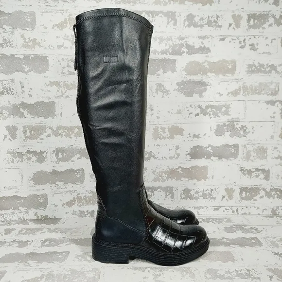 NEW Franco Sarto Women's Keaton Black High Shaft Boots H230