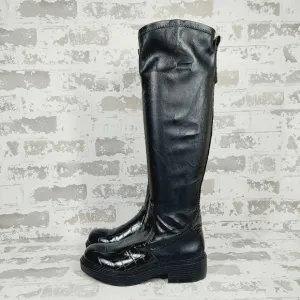 NEW Franco Sarto Women's Keaton Black High Shaft Boots H230