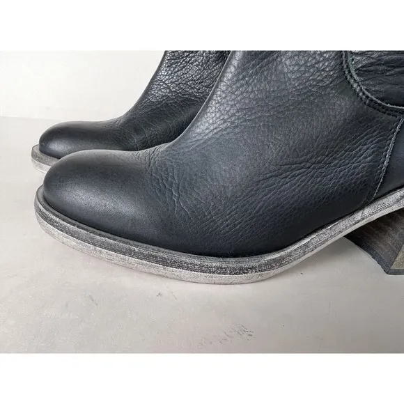 New Free People Women’s Essential Black Knee-High Leather Boots ~Size 38, US 7.5
