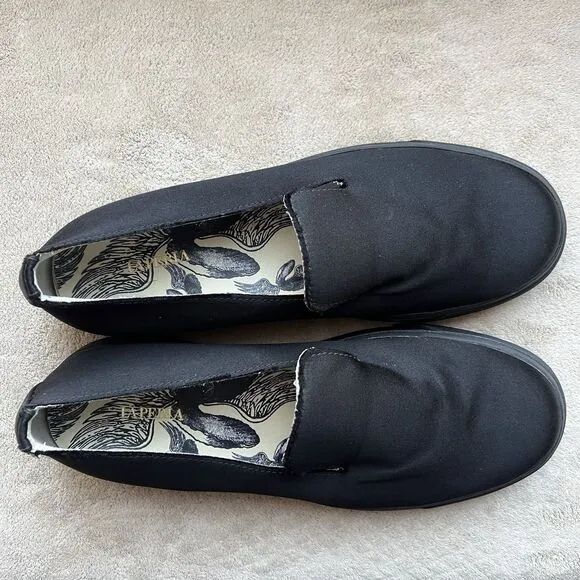 NEW Giuseppe Zanotti La Perla Black Satin Trainer Sneaker Loafer Men EU 44 US 11